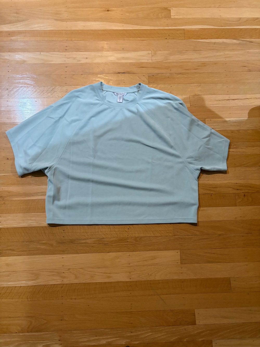 Athleta Light Blue Short-Sleeve Crewneck Tee